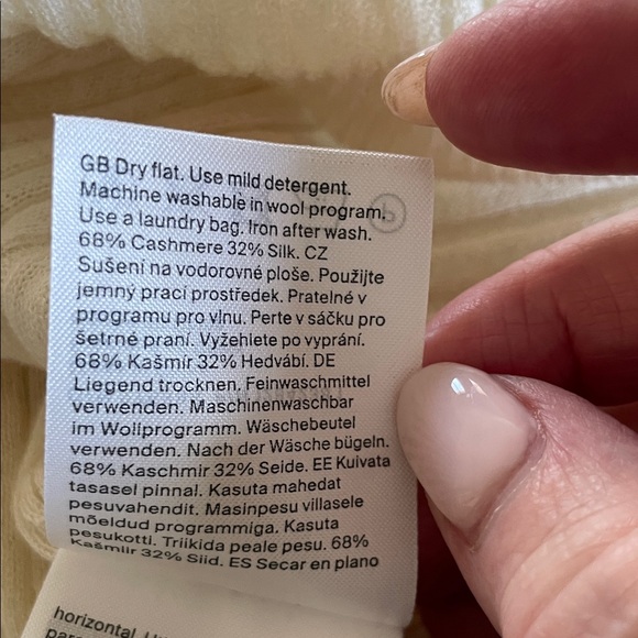 COS Cream Ribbed Tank Top #77 - Picture 8 of 8